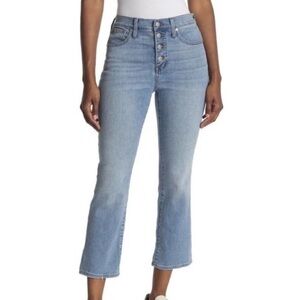 Madewell Cali Demi Boot Cut Blue Jeans Denim Button Fly size 25